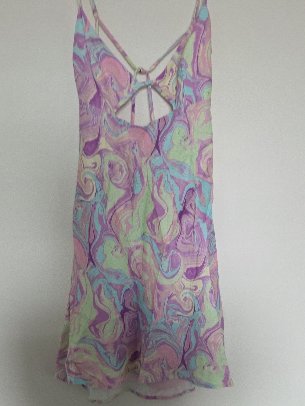 Zara Pastel Marble Slip Dress in Lavender, Mint & Blush